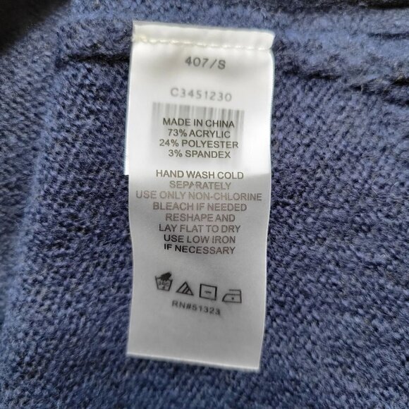 VINCE CAMUTO Mock Neck Fair Isle Sweater Multicolor Size S - Picture 8 of 9